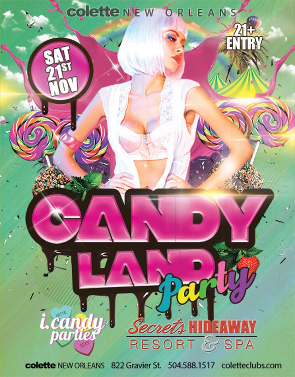 i.candy parties @ Colette New Orleans, Saturday, November 21st CANDYLAND  PARTY