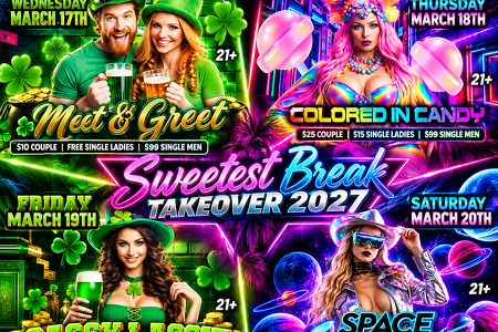 I.CANDY @SECRETS HIDEAWAY, SWEETEST BREAK TKEOVER! MARCH 17TH-21ST
