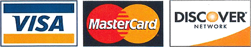 Visa MasterCard Discover Logos